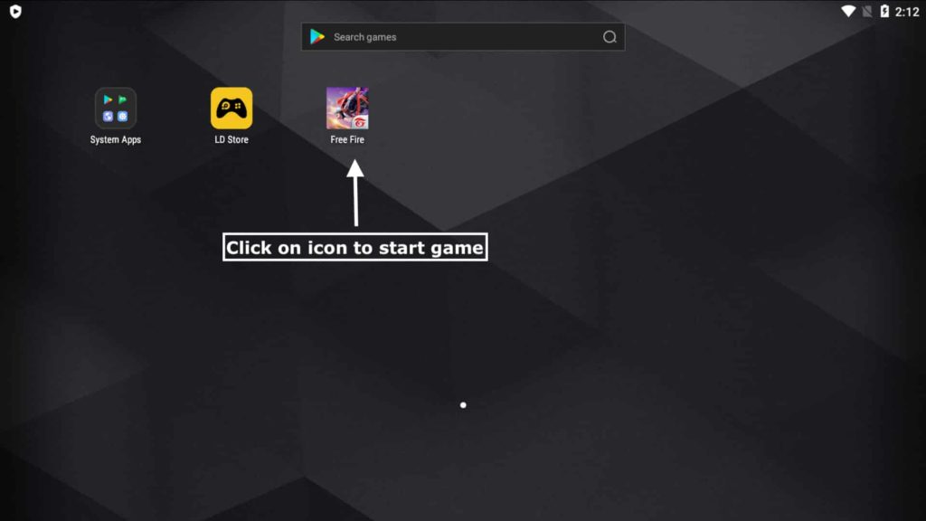Click on icon to Start Game