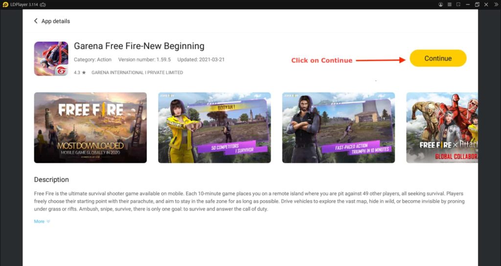 Free Fire For PC Without Bluestacks