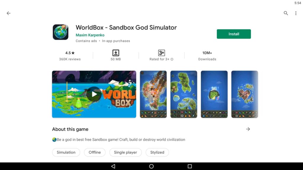 Installieren Sie den Sandbox God Simulator