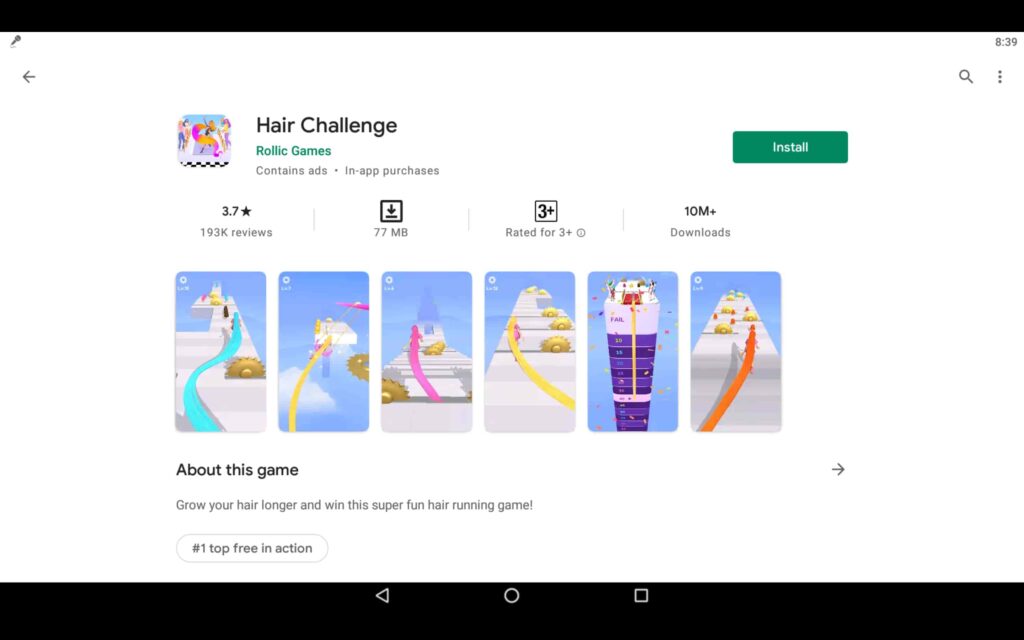 Install Hair Challenge For PC