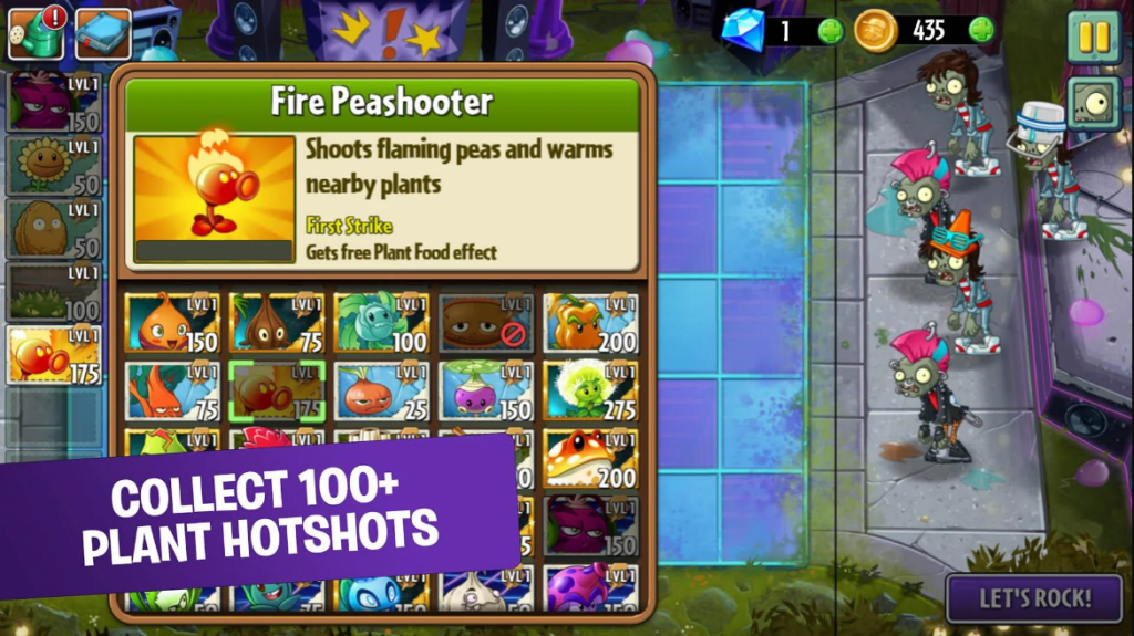 Plants vs Zombies 2 Fire Peashooter